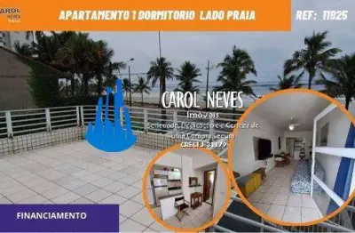 Apartamento 1 dormitorio financiamento  lado praia mongagua