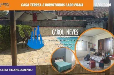 Casa terrea 2 dormitorios lado praia financiamento bancario itanhaem