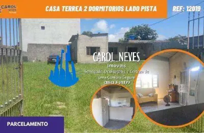 Casa terrea 2 dormitorios lado pista parcelamento direto mongagua