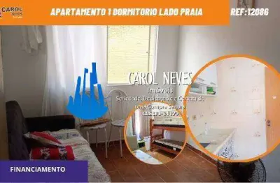 Apartamento 1 dormitorio lado praia financiamento mongagua