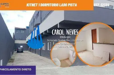Kitnet 1 dormitorio lado pista parcelamento direto itanhaem
