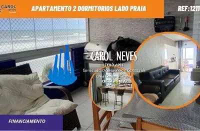 Apartamento 2 dormitorios suite lado praia financiamento mongagua