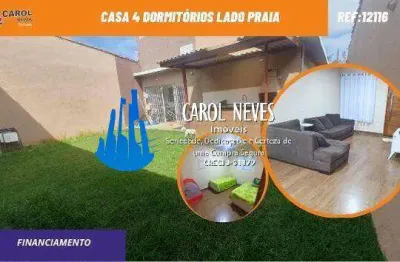 Casa 4 dormitorios lado praia financiamento bancario itanhaem