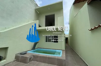 Sobrado 2 dormitorios  piscina lado pista financiamento mongagua