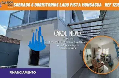 Sobrado 6 dormitorios lado pista financiamento bancario mongagua