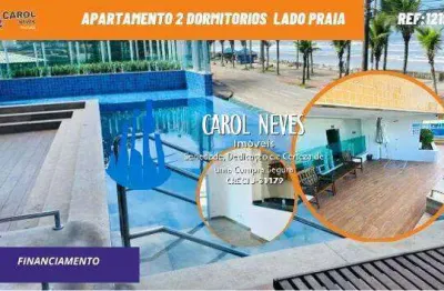 Apartamento 2 dormitorios suite lado praia financiamento mongagua