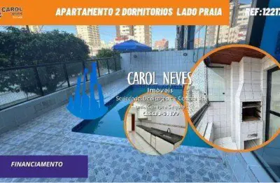 Apartamento 2 dormitorios suite lado praia financiamento praia grande