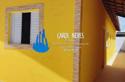 Casa terrea 2 dormitorios lado pista financiamento bancario itanhaem