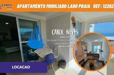 Apartamento locacao mobiliado lado praia 2 dormitorios piscina