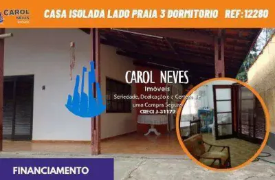 Casa isolada lado praia 3 dormitorios financiamento bancario itanhaem