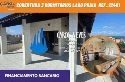 Cobertura venda 3 dormitorios 2 suites churrasqueira mongagua lado praia