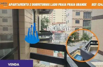 Apartamento 2 dormitorios piscina lado praia financiamento praia grande