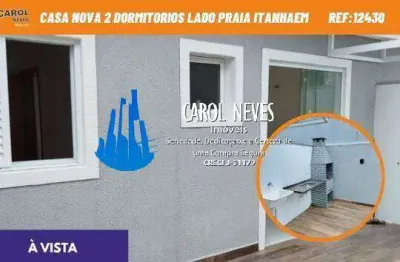 Casa nova condominio 2 dormitorios lado praia repasse cibratel ii itanhaem