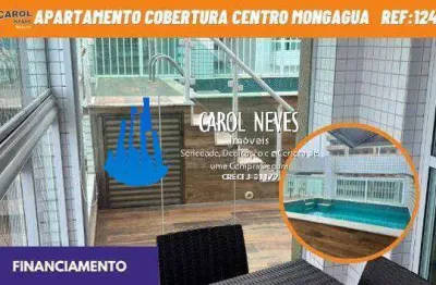 Apartamento cobertura 4 dormitorios lado praia financiamento mongagua