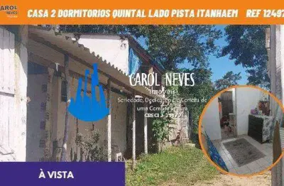 Casa 2 dormitorios 2 cozinha lado pista a vista itanhaem