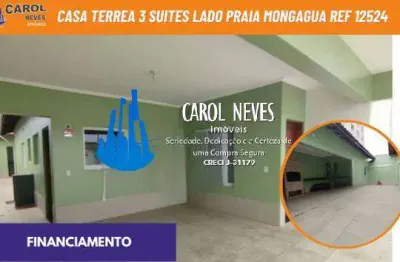 Casa terrea 3 suites lado praia financiamento bancario mongagua