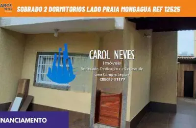 Sobrado 2 dormitorios lado praia financiamento bancario mongagua