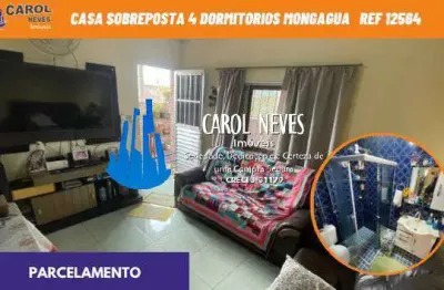 Casa sobreposta 4 dormitorios parcelamento direto mongagua
