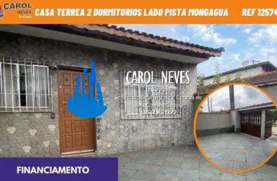 Casa 2 dormitorios churrasqueira lado pista financiamento mongagua