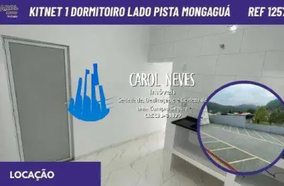 Kitnet 1 dormitorio condominio lado pista locacao mongagua