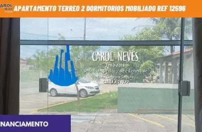 Apartamento terreo 2 dormitorios mobiliado financiamento mongagua