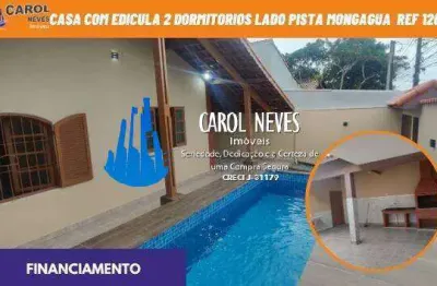 Casa terrea 2 dormitorios 1 suite piscina lado pista financiamento mongagua