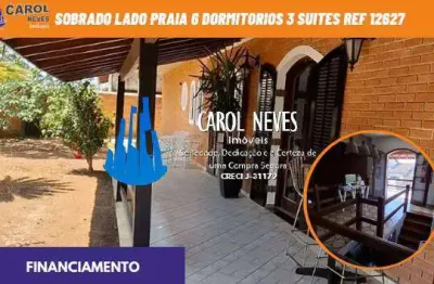 Sobrado lado praia 6 dormitorios financiamento bancario peruibe