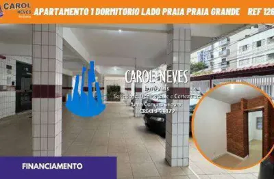 Apartamento1 dormitorio lado praia financiamento praia grande