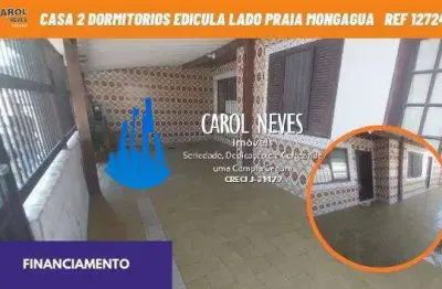 Casa 2 dormitorios edicula lado praia financiamento mongagua