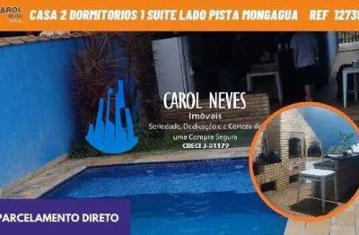 Casa 2 dormitorios 1 suite piscina lado praia parcelamento direto itanhaem
