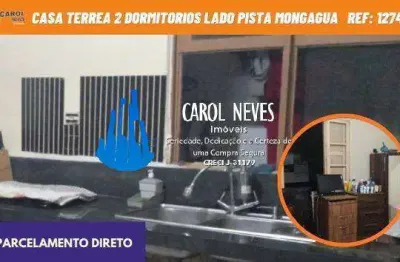 Casa 2 dormitorios lado pista parcelamento direto mongaguá
