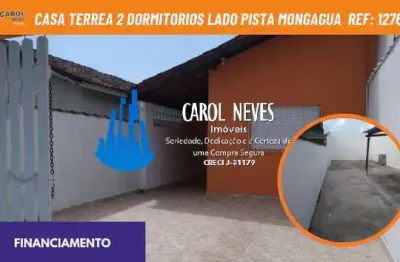 Casa 2 dormitorios 1 suite lado pista parcelamento direto mongagua