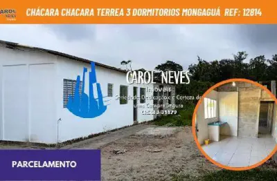 Chacara terrea 3 dormitorios lado pista parcelamento direto mogagua