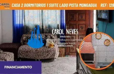Casa 2 dormitorios 1 suite lado pista financiamento mongagua