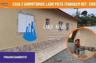 Casa 2 dormitorios lado pista financiamento bancario itanhaem
