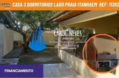Casa 3 dormitorios lado praia financiamento bancario itanhaem