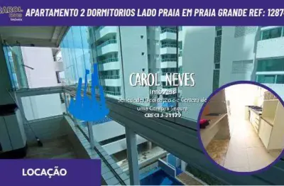 Apartamento 2 dormitorios lado praia locacao praia grande