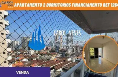 Apartamento 2 dormitorios lado praia  financiamento praia grande