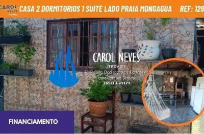Casa 2 dormitorios 1 suite lado praia financiamento mongagua
