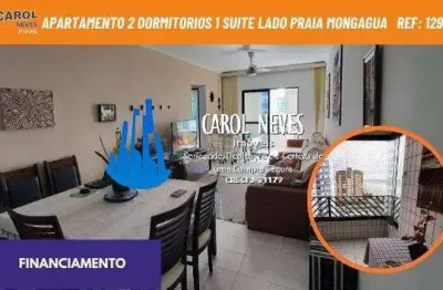 Apartamento 2 dormitorios 1 suite lado praia financiamento mongagua