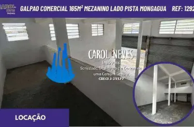Galpao comercial 165m² mezanino lado pista locacao mongagua
