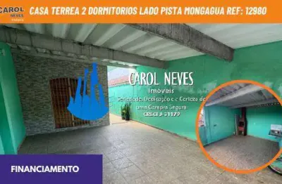 Casa terrea 2 dormitorios financiamento lado pista mongagua