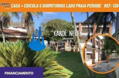 Casa + edicula 5 dormitorios lado praia financiamento peruibe