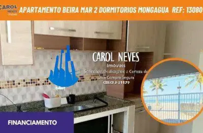 Apartamento beira mar 2 dormitorios financiamento mongagua