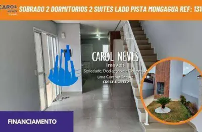 Sobrado 2 dormitorios 2 suites lado pista financiamento mongagua