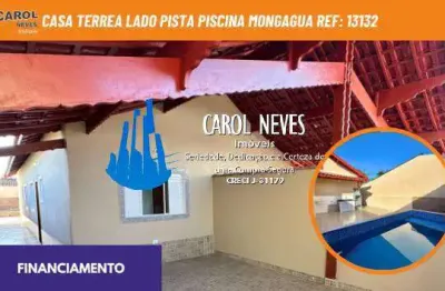Casa nova terrea lado pista piscina financiamento mongagua