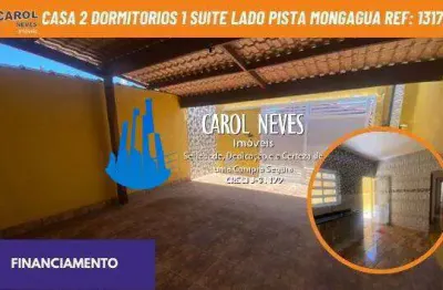 Casa 2 dormitorios 1 suite lado pista financiamento mongagua