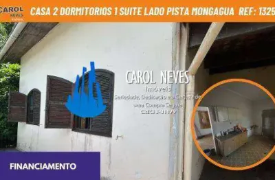 Casa 2 dormitorios 1 suite lado pista financiamento mongagua