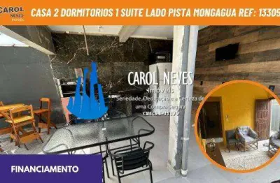 Casa 2 dormitorios 1 suite lado pista financiamento mongagua