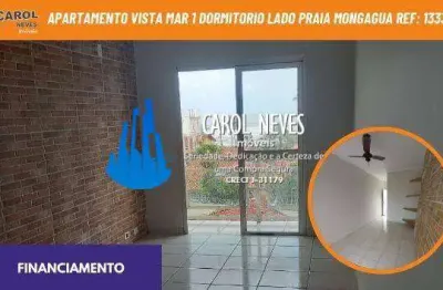 Apartamento vista mar 1 dormitorio lado praia financiamento mongagua